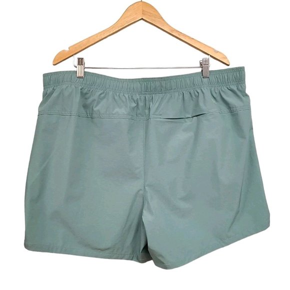 VRST 5" Nylon Everyday Shorts Mens XXL Dusty Teal Heather Lined Drawstri… - Picture 2 of 6